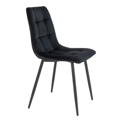 Eetkamerstoel Evan | Zwart | Set van twee stuks