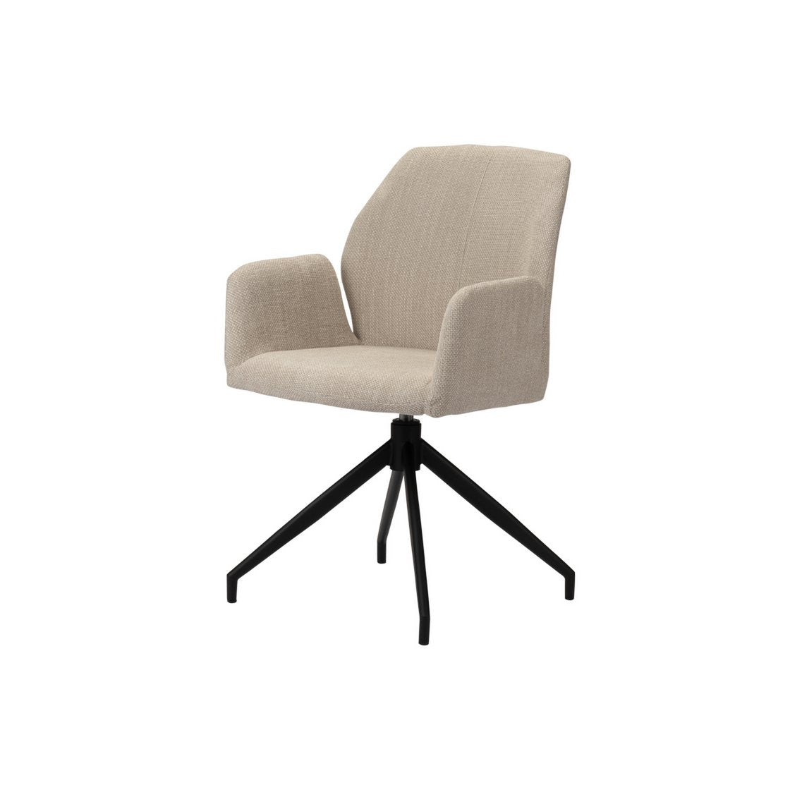 Eetkamerstoel Eva | Beige | 360° roterend