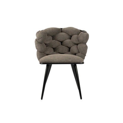 Eetkamerstoel Rock | Taupe | Set van 2 stuks