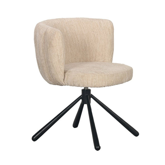Eetkamerstoel Sarah | Cremé | 360° roterend