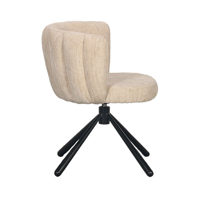 Eetkamerstoel Sarah | Cremé | 360° roterend