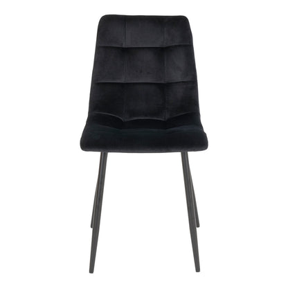 Eetkamerstoel Evan | Zwart | Set van twee stuks