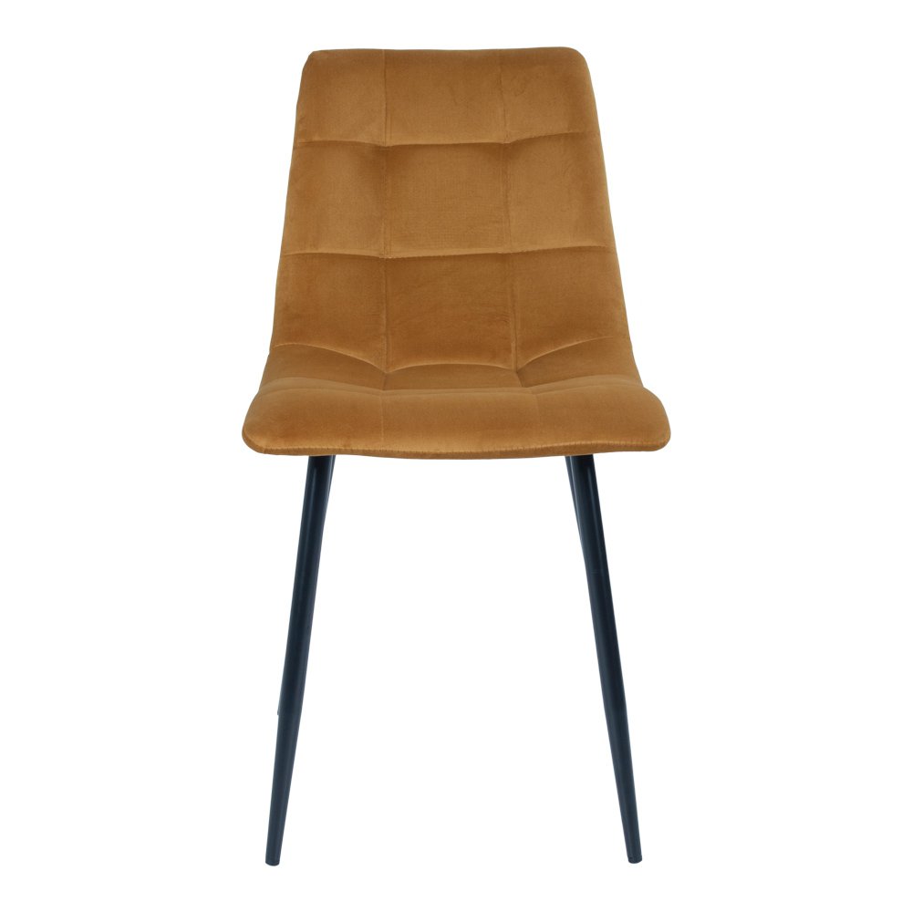 Eetkamerstoel Evan | Mosterdgeel | Set van twee stuks