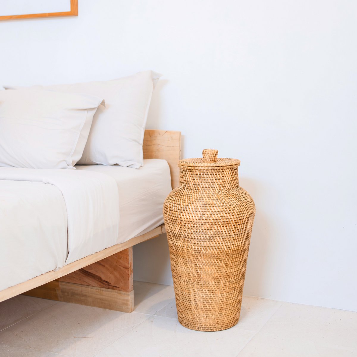 Vaas Rauwdesign gevlochten | bruin | 56x30 cm