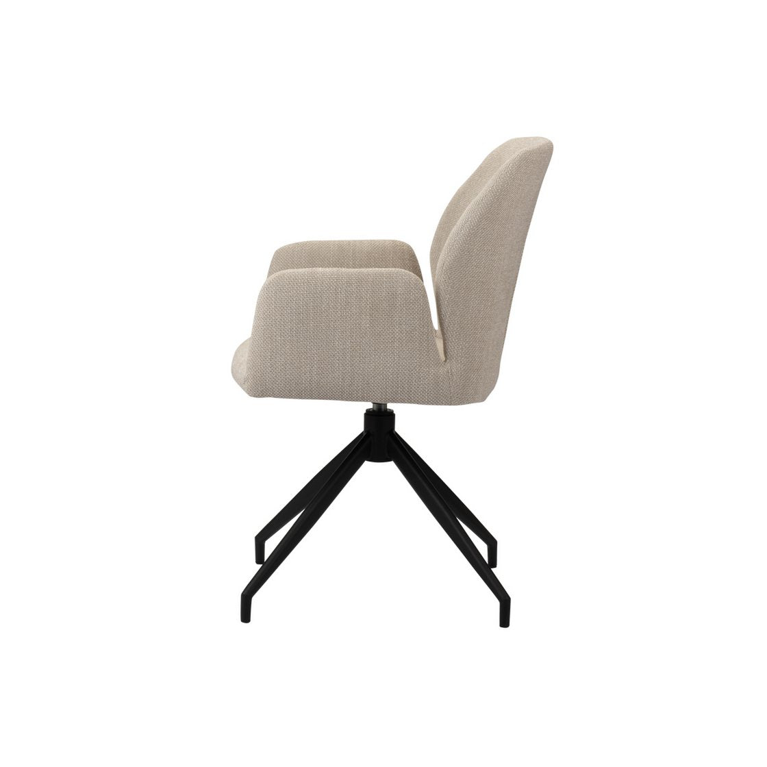 Eetkamerstoel Eva | Beige | 360° roterend