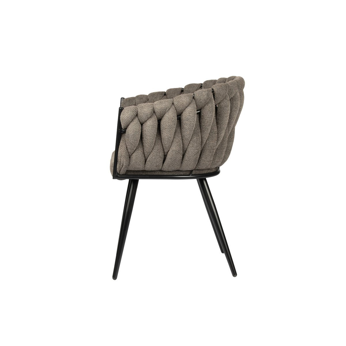 Eetkamerstoel Ethan | Taupe | Set van 2 stuks
