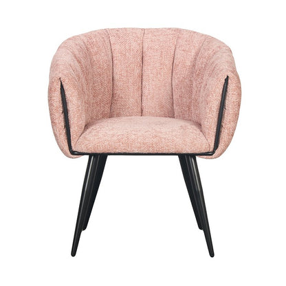 Eetkamerstoel  Flair |  Pastel roze  | Set van 2 stuks