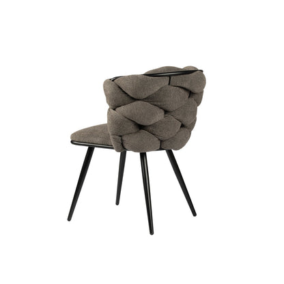 Eetkamerstoel Rock | Taupe | Set van 2 stuks