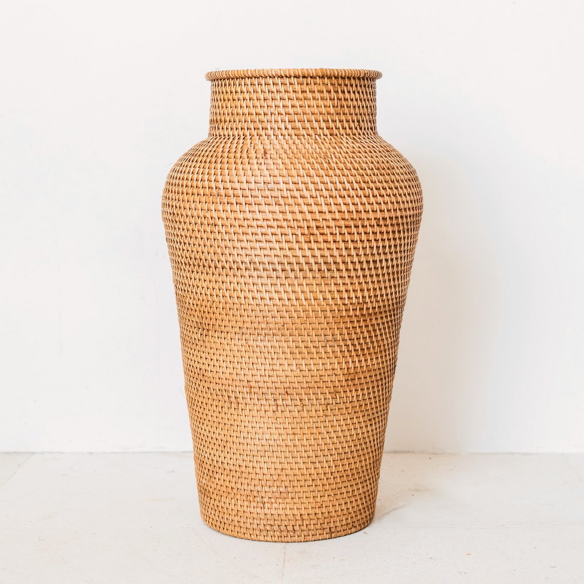 Vaas Rauwdesign gevlochten | bruin | 56x30 cm