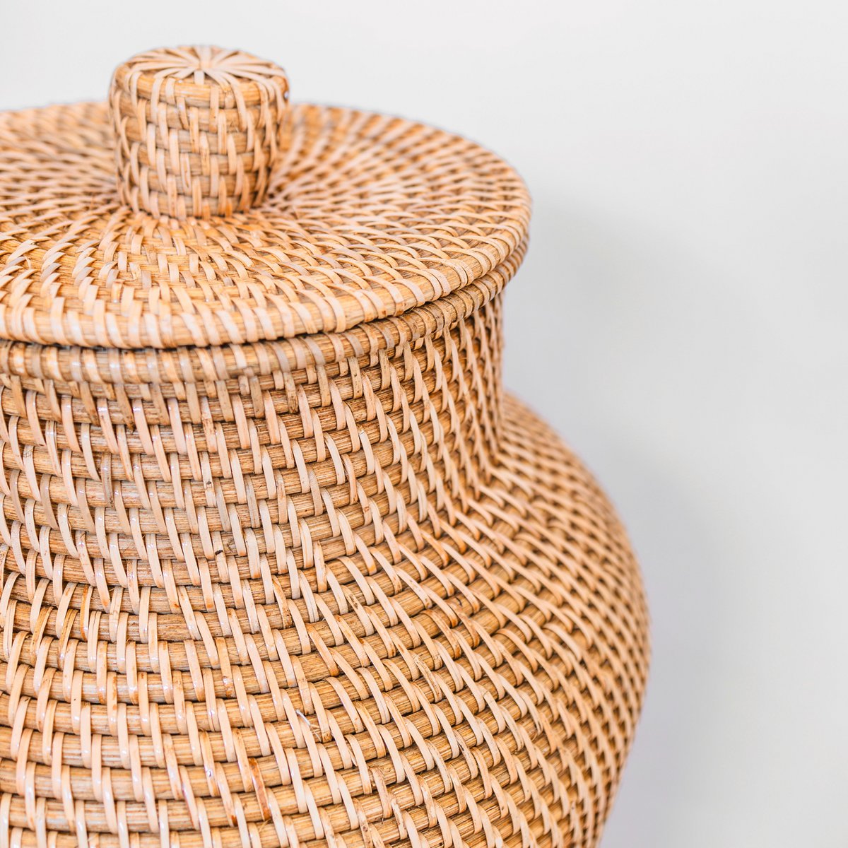 Vaas Rauwdesign gevlochten | bruin | 56x30 cm