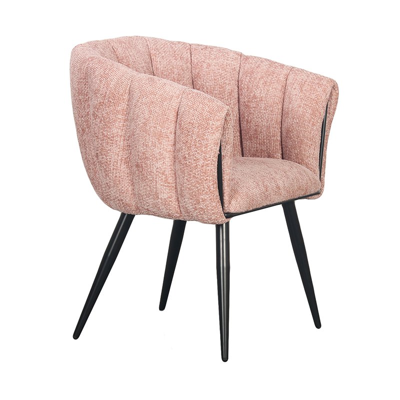 Eetkamerstoel  Flair |  Pastel roze  | Set van 2 stuks