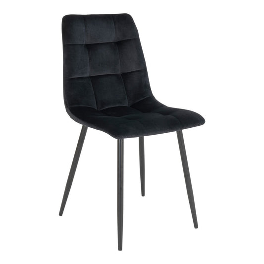 Eetkamerstoel Evan | Zwart | Set van twee stuks