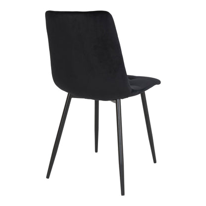 Eetkamerstoel Evan | Zwart | Set van twee stuks