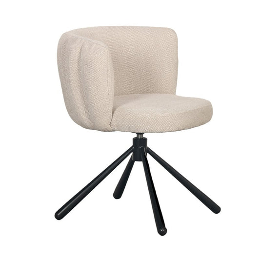 Eetkamerstoel Sarah | Beige | 360° roterend