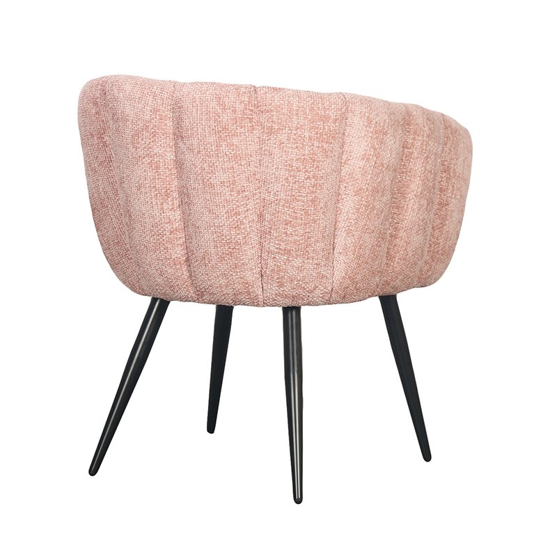 Eetkamerstoel  Flair |  Pastel roze  | Set van 2 stuks
