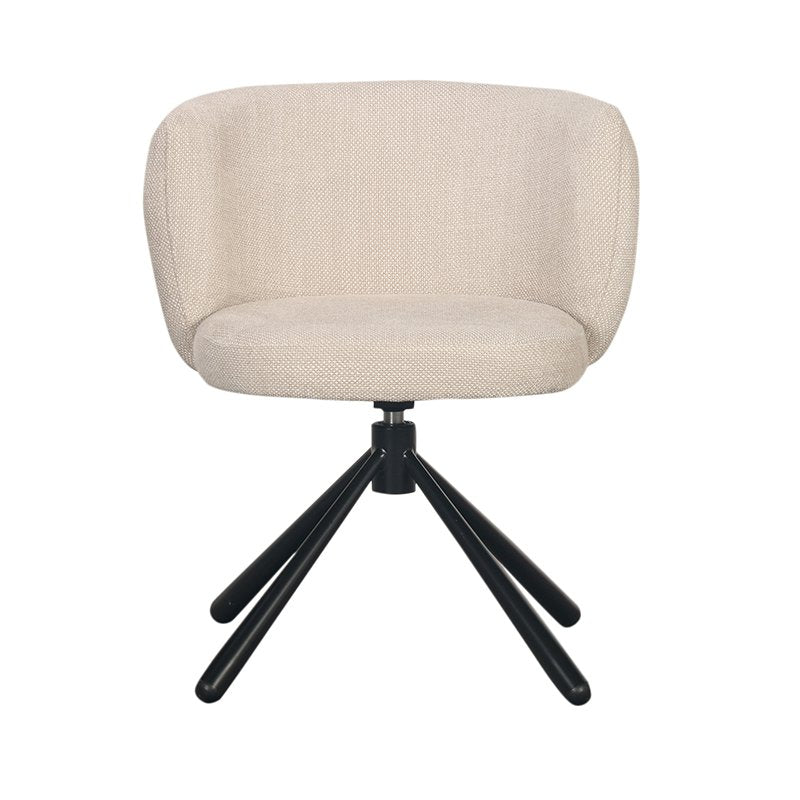 Eetkamerstoel Sarah | Beige | 360° roterend