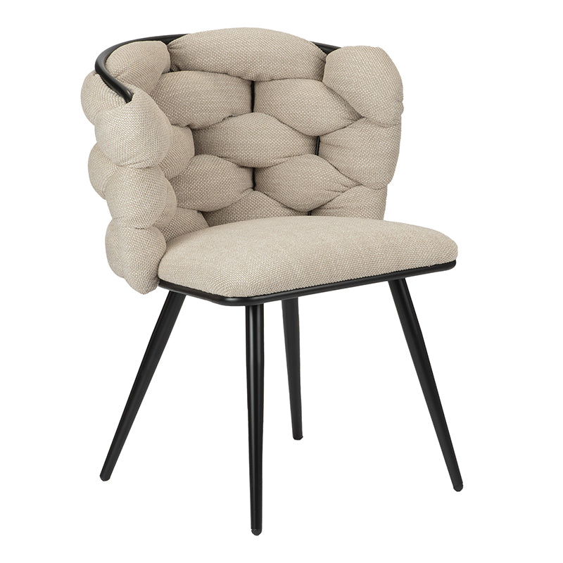 Eetkamerstoel Rock | Taupe | Set van 2 stuks