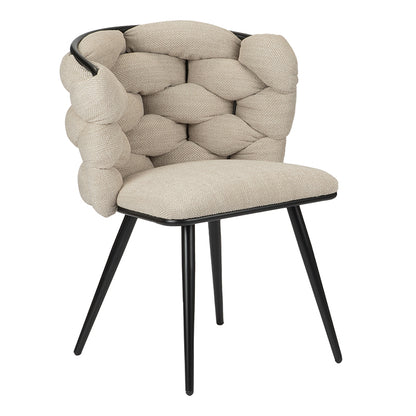 Eetkamerstoel Rock | Taupe | Set van 2 stuks