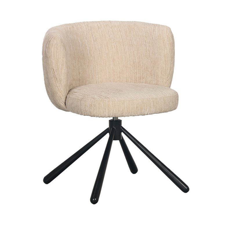 Eetkamerstoel Sarah | Beige | 360° roterend