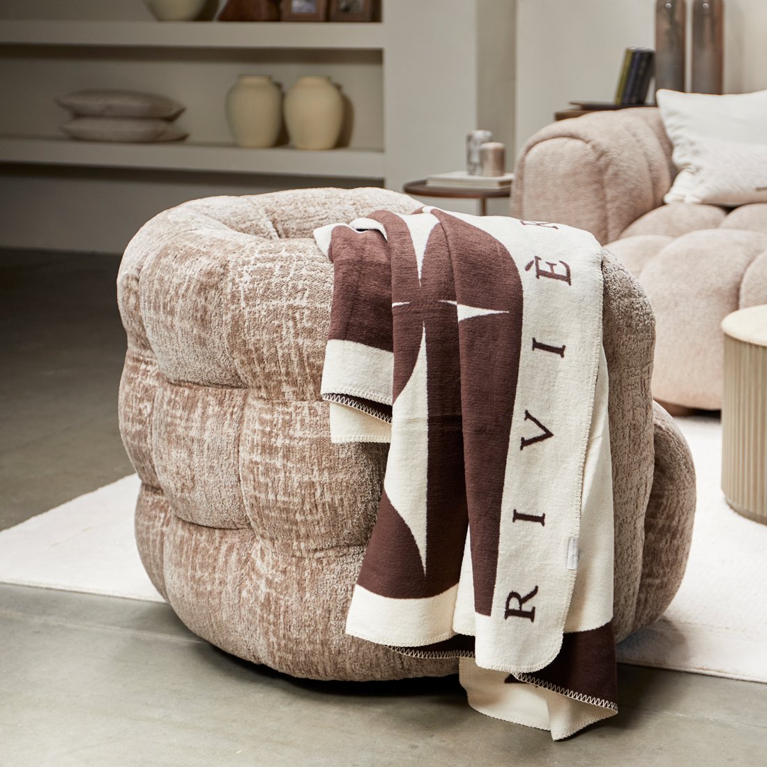 Arosa Swivel Armchair | Taupe