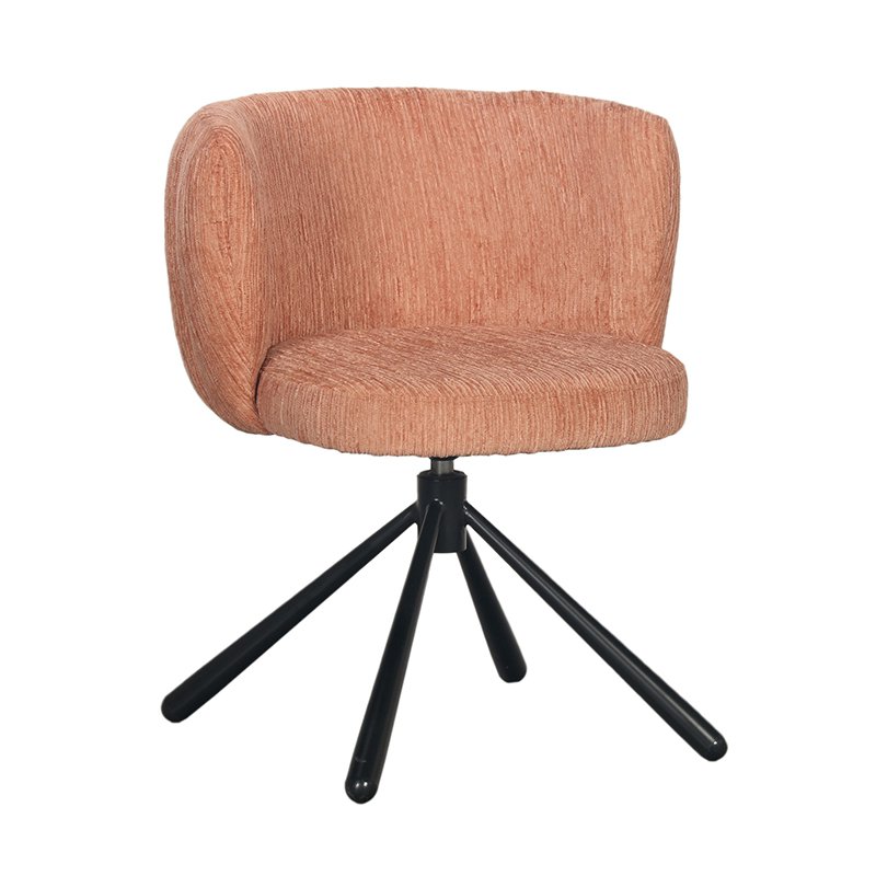 Eetkamerstoel Sarah | Terracotta | 360° roterend