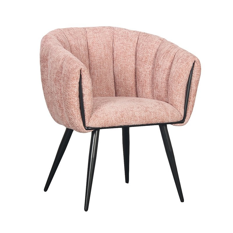 Eetkamerstoel  Flair |  Pastel roze  | Set van 2 stuks