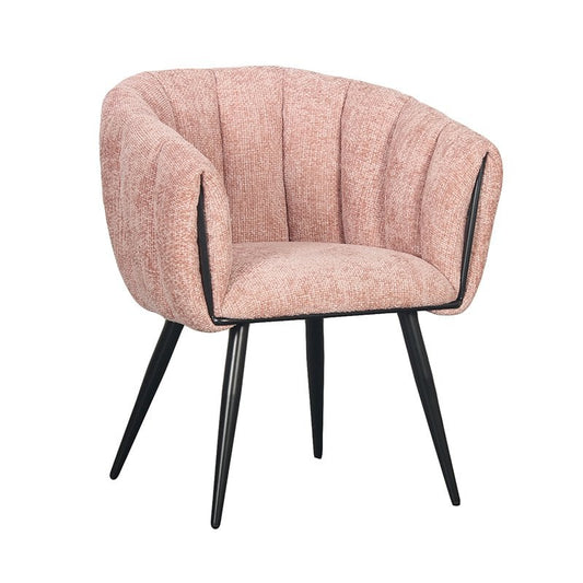 Eetkamerstoel  Flair |  Pastel roze  | Set van 2 stuks