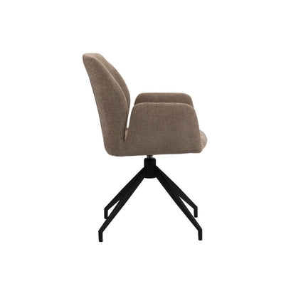 Eetkamerstoel Eva | Bruin | 360° roterend