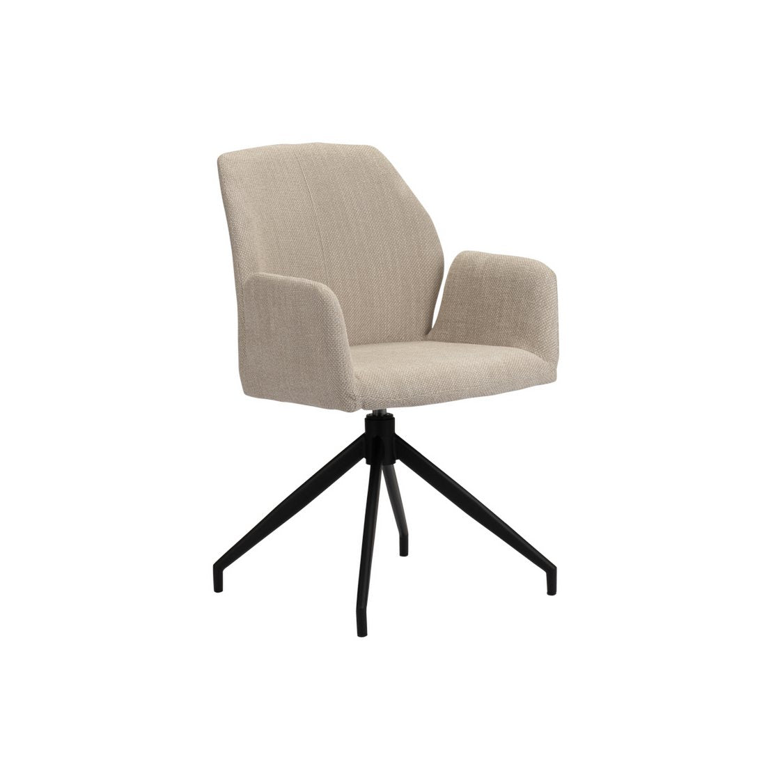 Eetkamerstoel Eva | Beige | 360° roterend