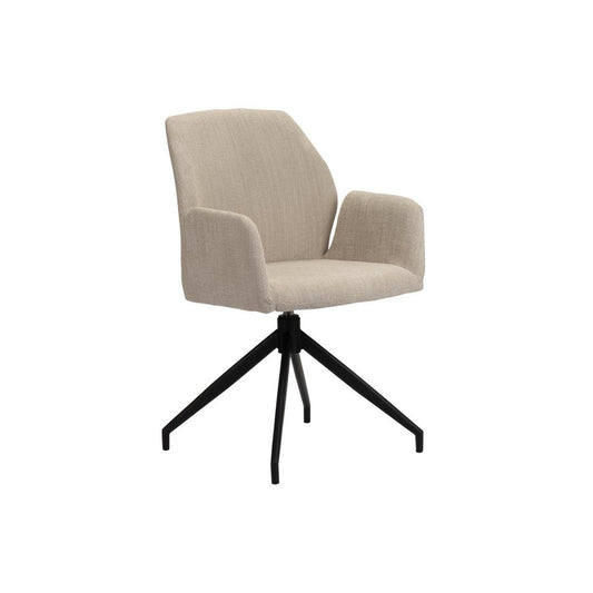 Eetkamerstoel Eva | Beige | 360° roterend