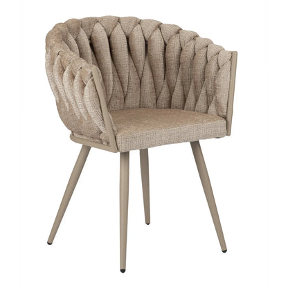 Eetkamerstoel Ethan | Taupe | Set van 2 stuks