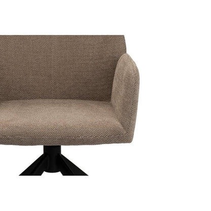 Eetkamerstoel Eva | Bruin | 360° roterend