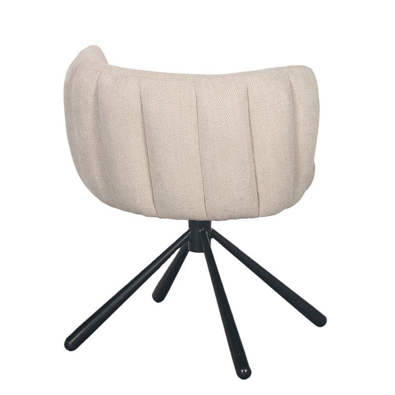 Eetkamerstoel Sarah | Beige | 360° roterend