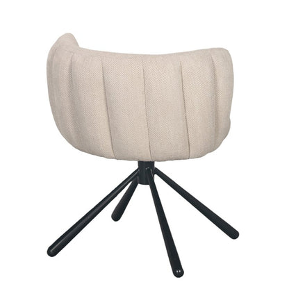 Eetkamerstoel Sarah | Beige | 360° roterend