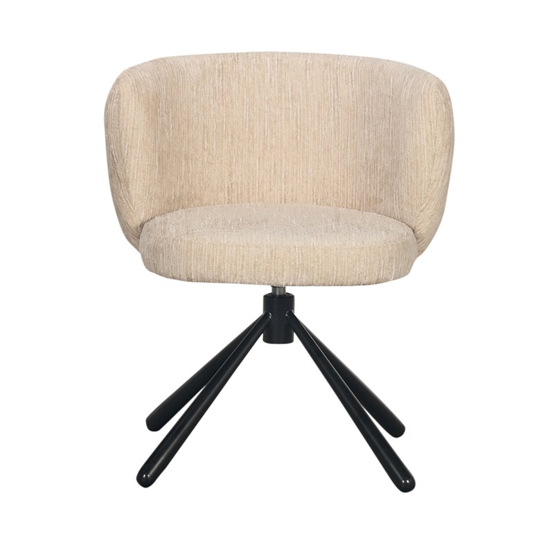 Eetkamerstoel Sarah | Cremé | 360° roterend