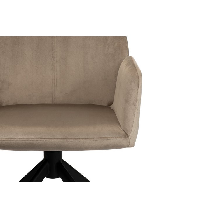 Eetkamerstoel Eva | Zand Wit | 360° roterend