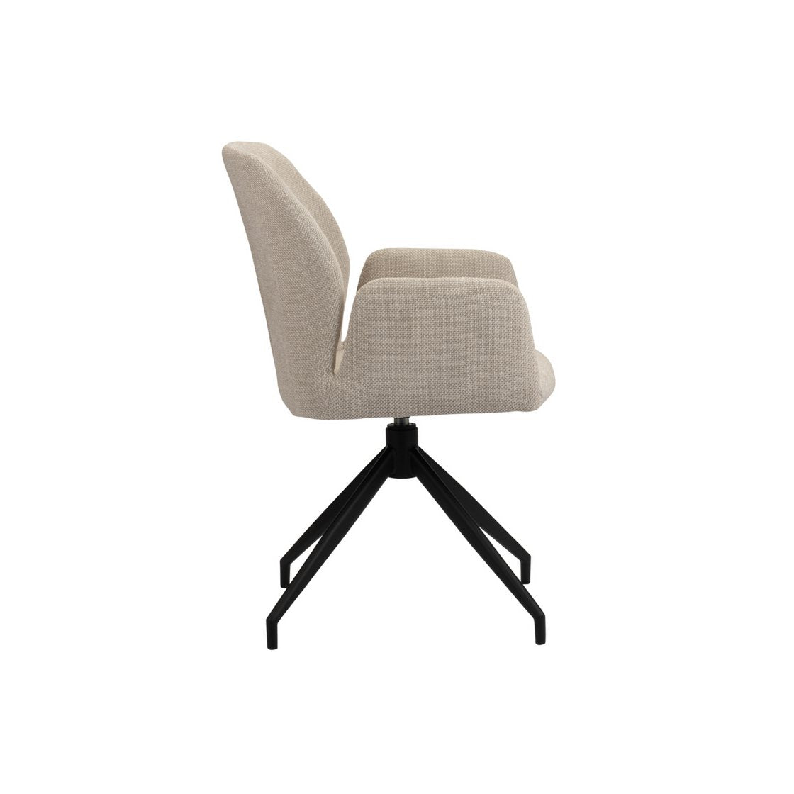 Eetkamerstoel Eva | Beige | 360° roterend