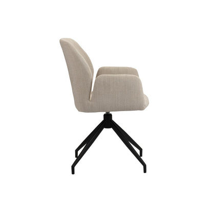 Eetkamerstoel Eva | Beige | 360° roterend