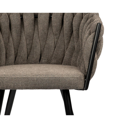 Eetkamerstoel Ethan | Taupe | Set van 2 stuks