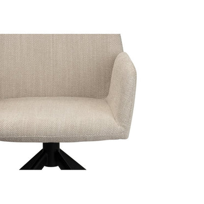 Eetkamerstoel Eva | Beige | 360° roterend