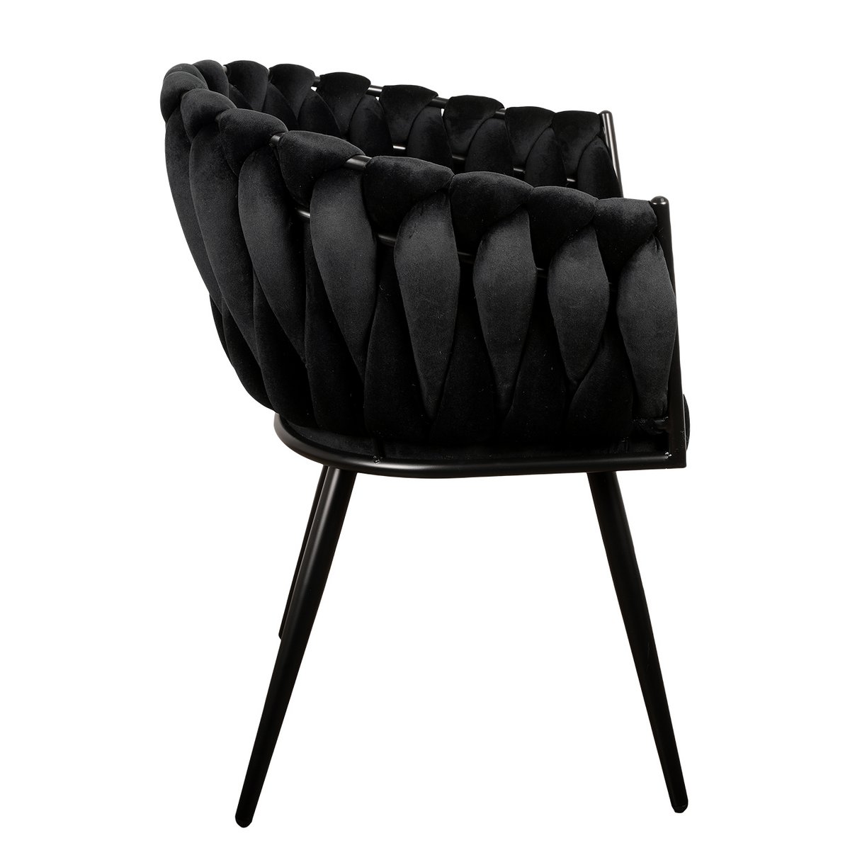 Eetkamerstoel Ethan | Zwart | Set van 2 stuks