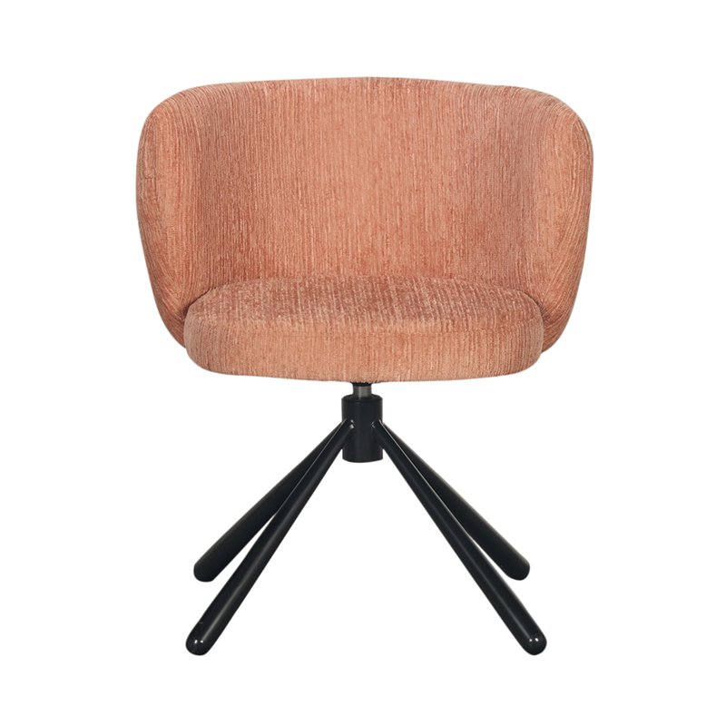 Eetkamerstoel Sarah | Terracotta | 360° roterend