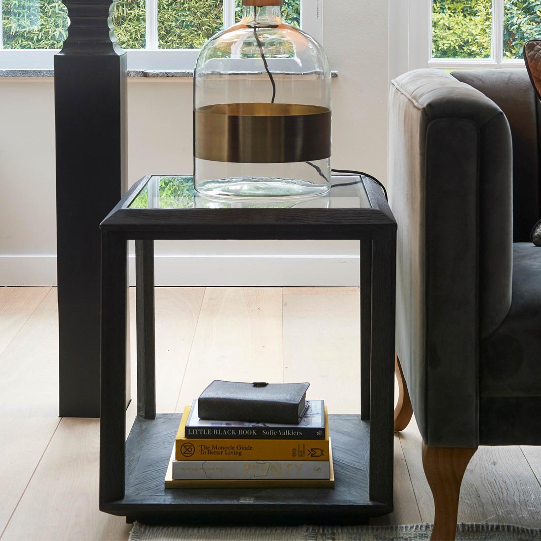 Belmont eindtafel glas