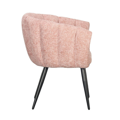 Eetkamerstoel  Flair |  Pastel roze  | Set van 2 stuks