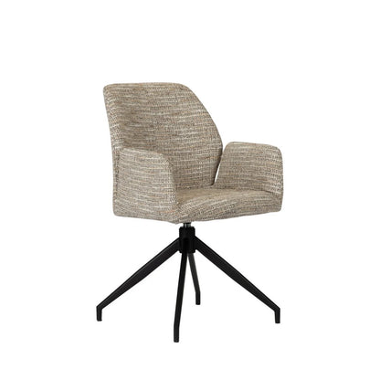 Eetkamerstoel Eva | Bruin | 360° roterend