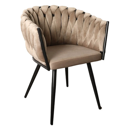 Eetkamerstoel Ethan | Taupe | Set van 2 stuks